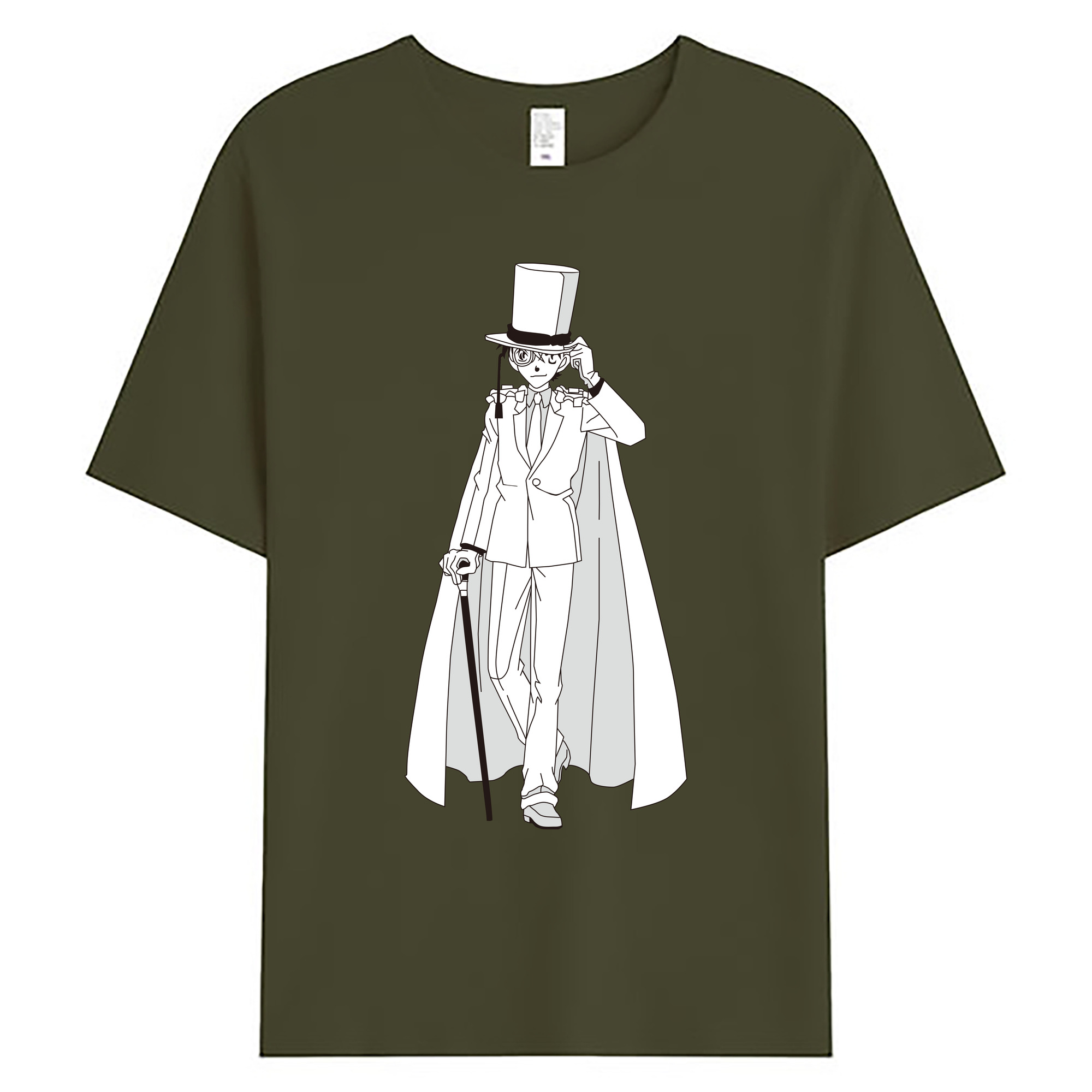（画像用） 名探偵コナン くろば かいと Detective Conan Kuroba Kaito 綿100％ メンズ半袖Tシャツ｜肌触りやわらか＆通気性